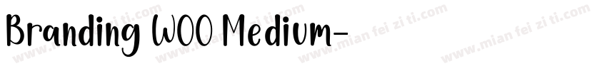 Branding W00 Medium字体转换